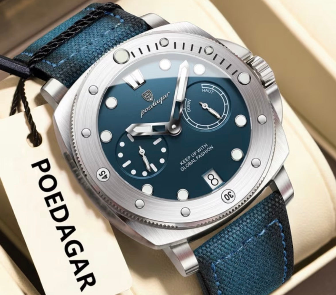 Panerai Submersible Style Diving Green Dial 42mm Watch