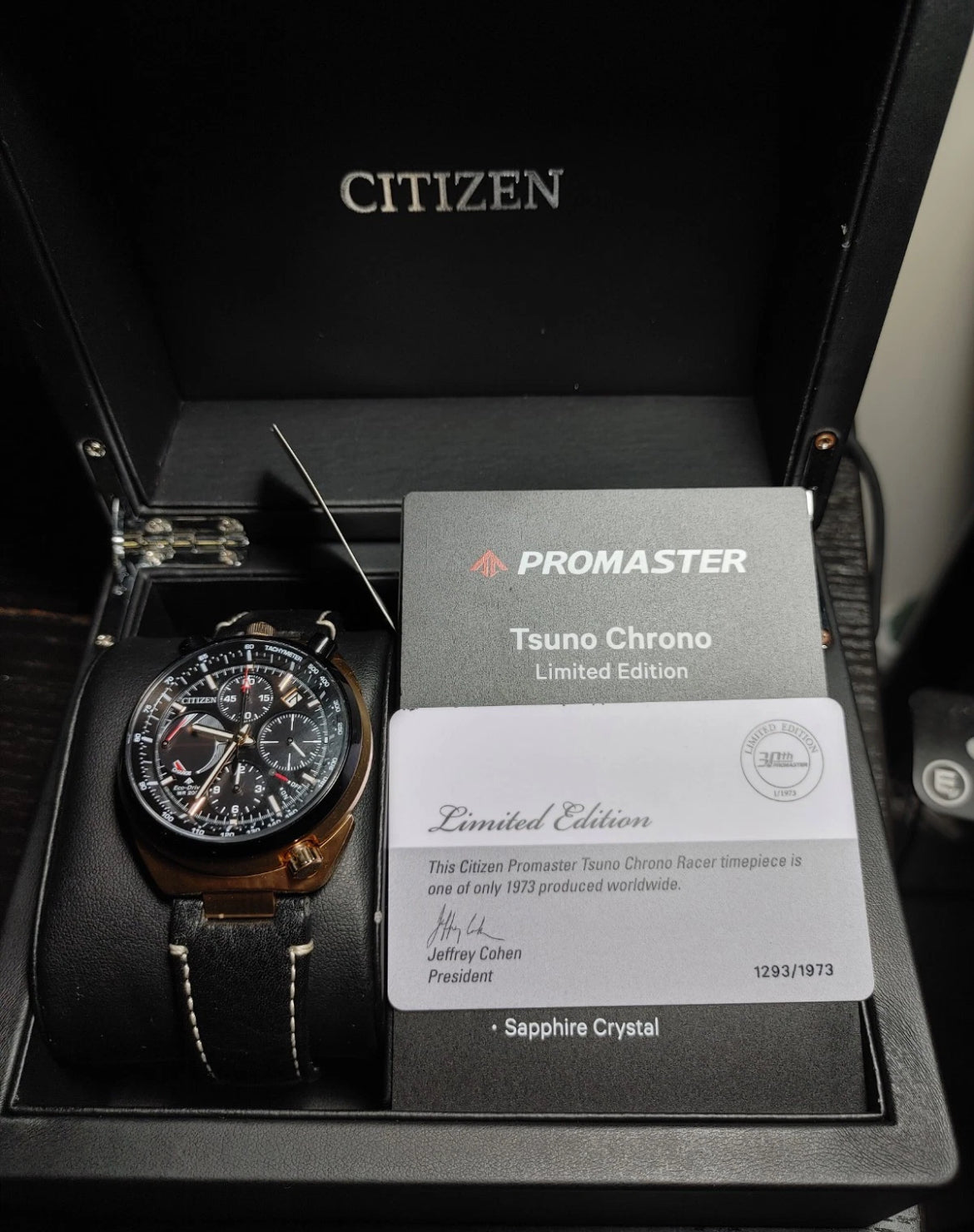 Citizen Promaster Chronograph Racer LIMITED EDITION Tsuno Bullhead Eco Drive Watch Pre-owned