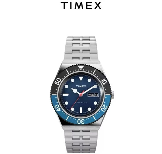 Timex Diver Blue, Stainless Steel Bracelet Automatic Movement 40mm Watch