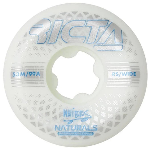53mm Knibbs Reflective Naturals Wide 99a Ricta Skateboard Wheels