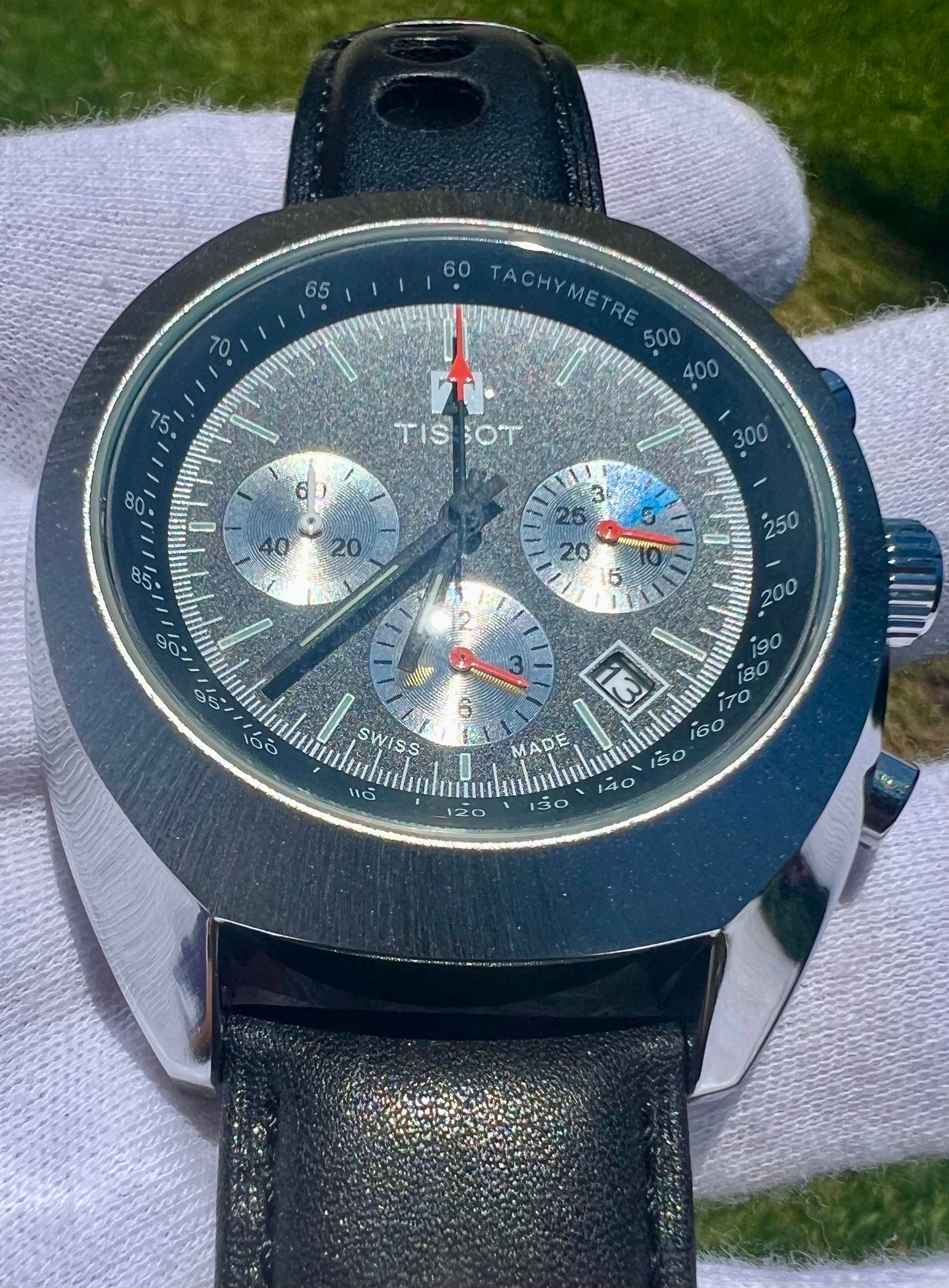 Tissot Heritage 1973 Chronograph Quartz Movement Leather Watch