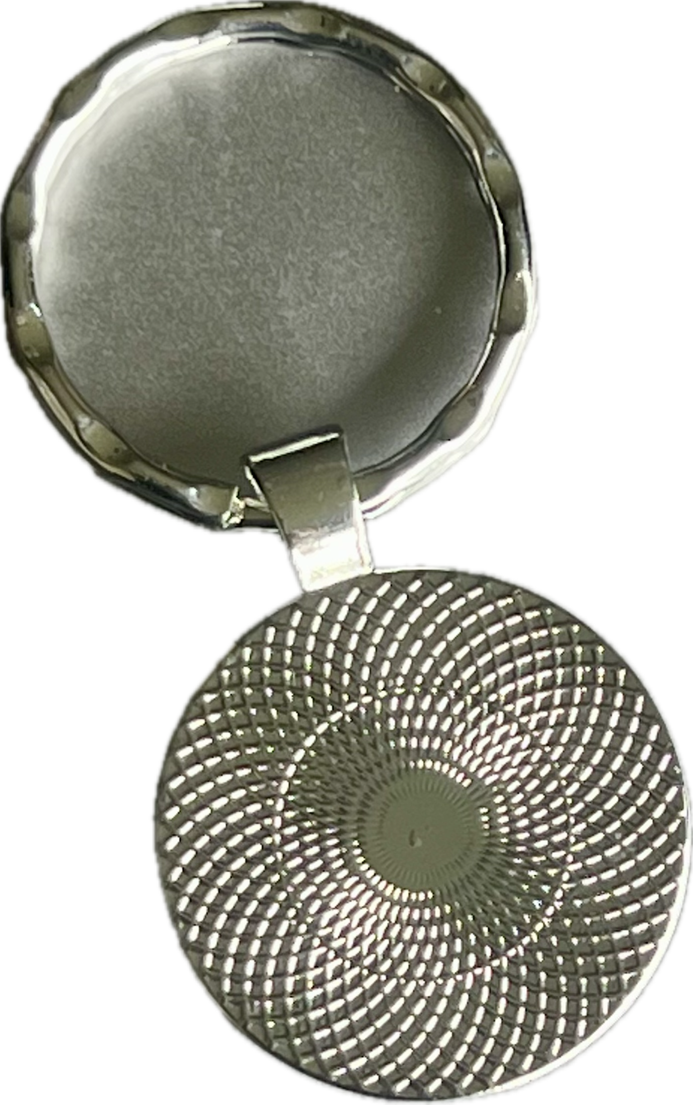 BANNED Circle Metal Keychain