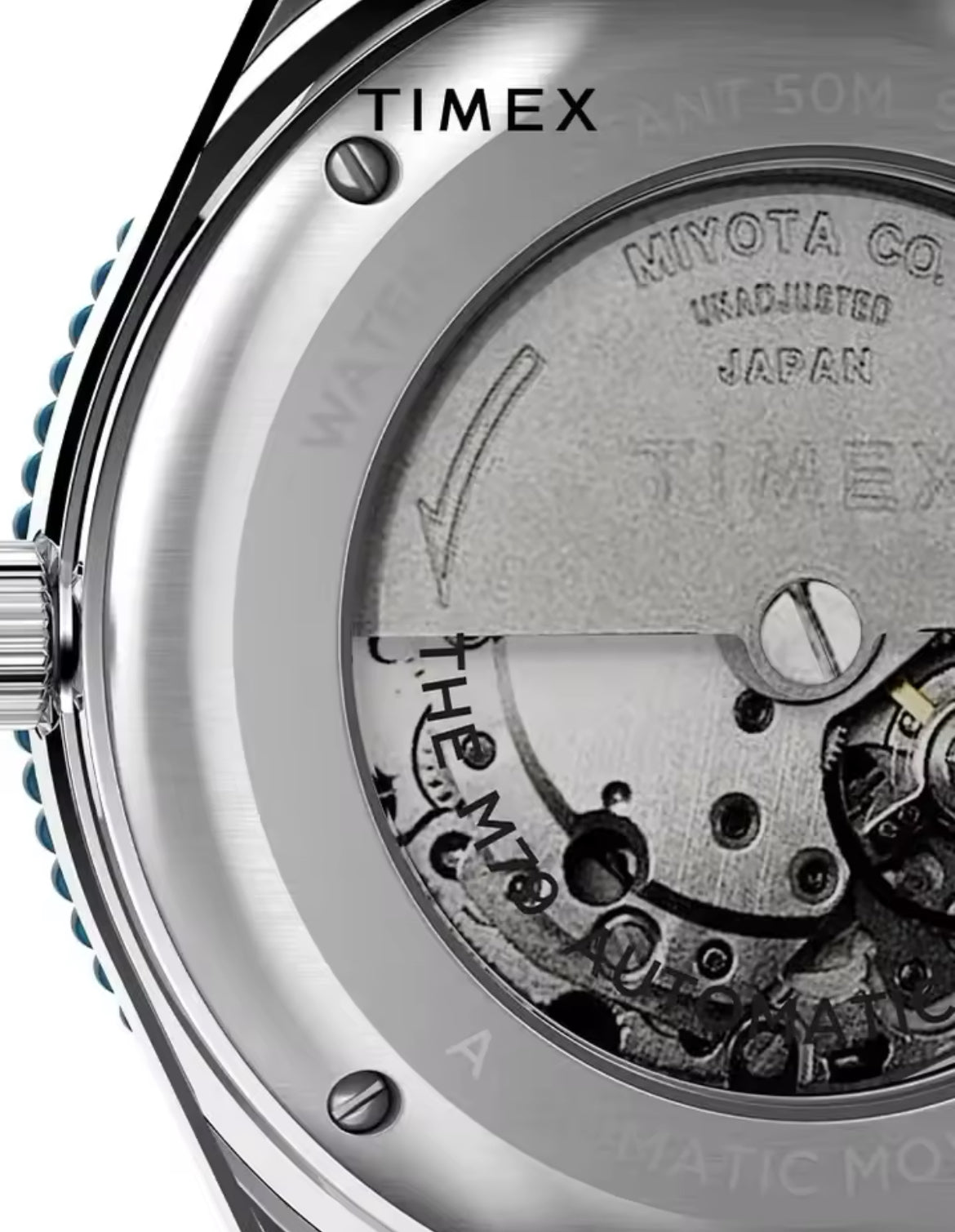 Timex Diver Blue, Stainless Steel Bracelet Automatic Movement 40mm Watch