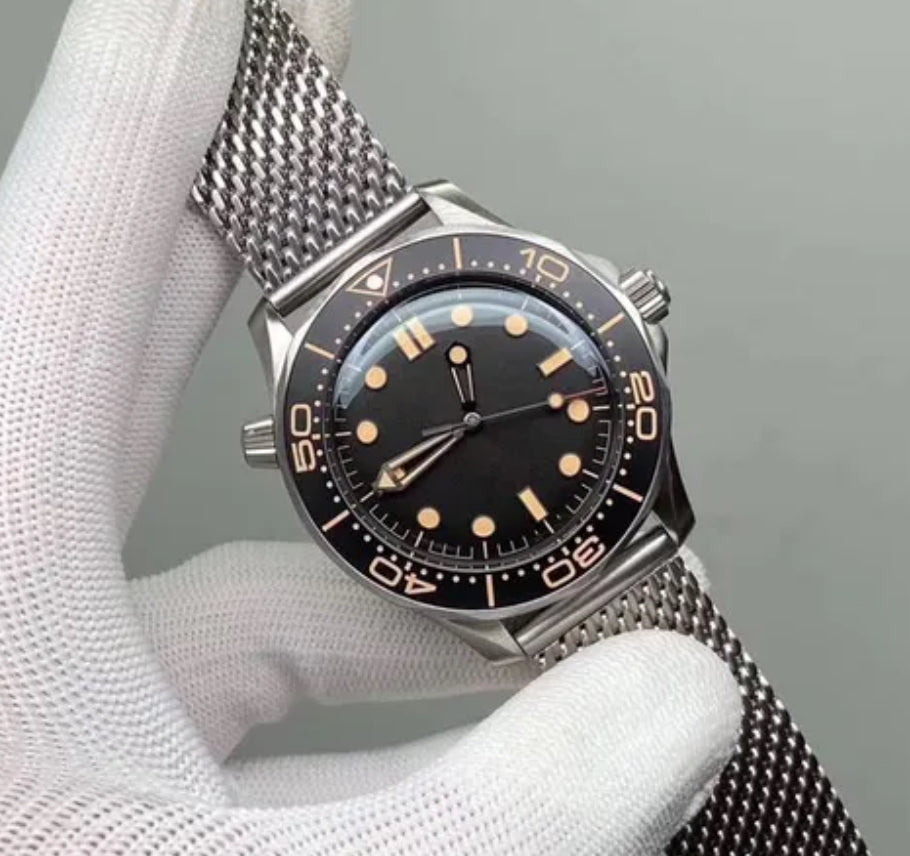 Premium Luxury Mod No Time To Die Style Metal bracelet Watch