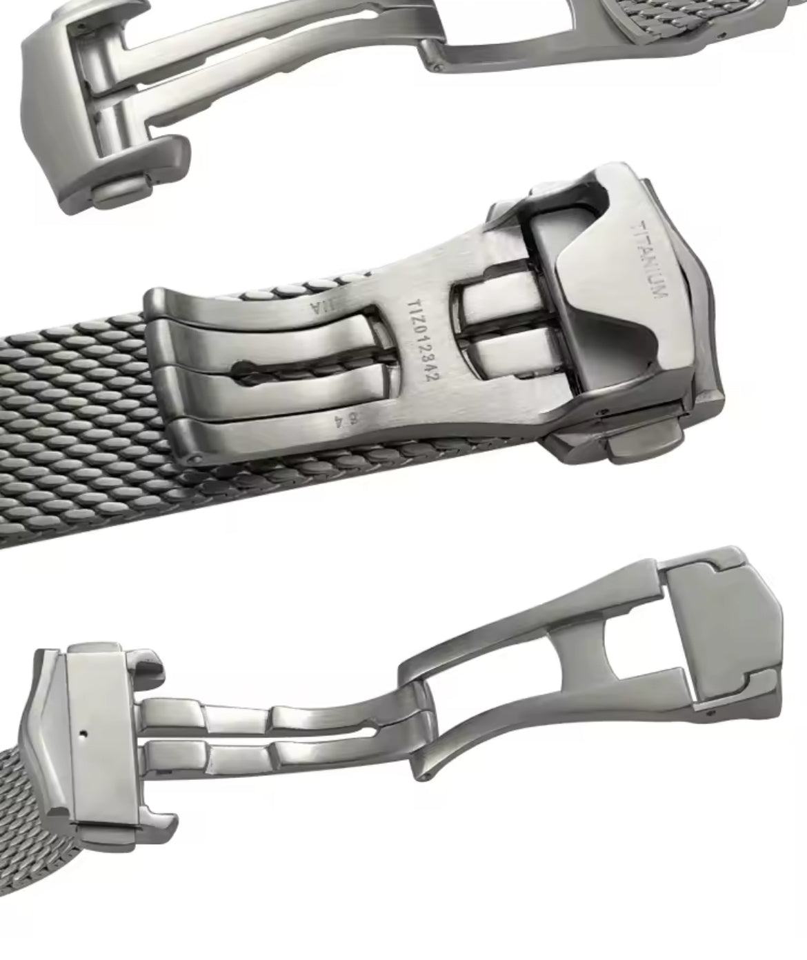 Stainless Steel Mesh 20MM Fits Omega Seamaster 300 and others  with Omega W/ Logo  Milanese Bracelet