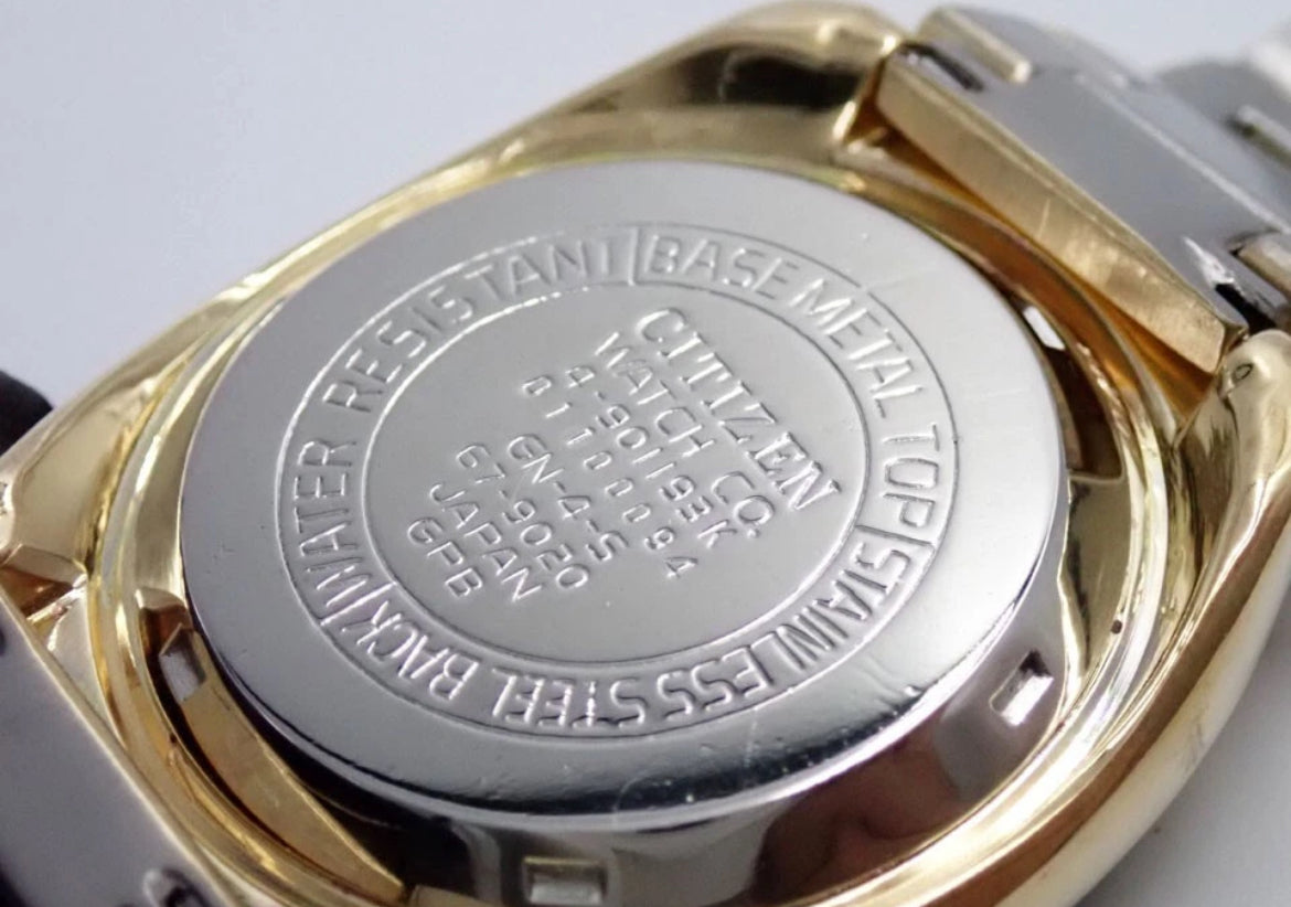 Citizen BULLHEAD 8110 Automatic Flyback Chronograph Mens Gold plated Watch