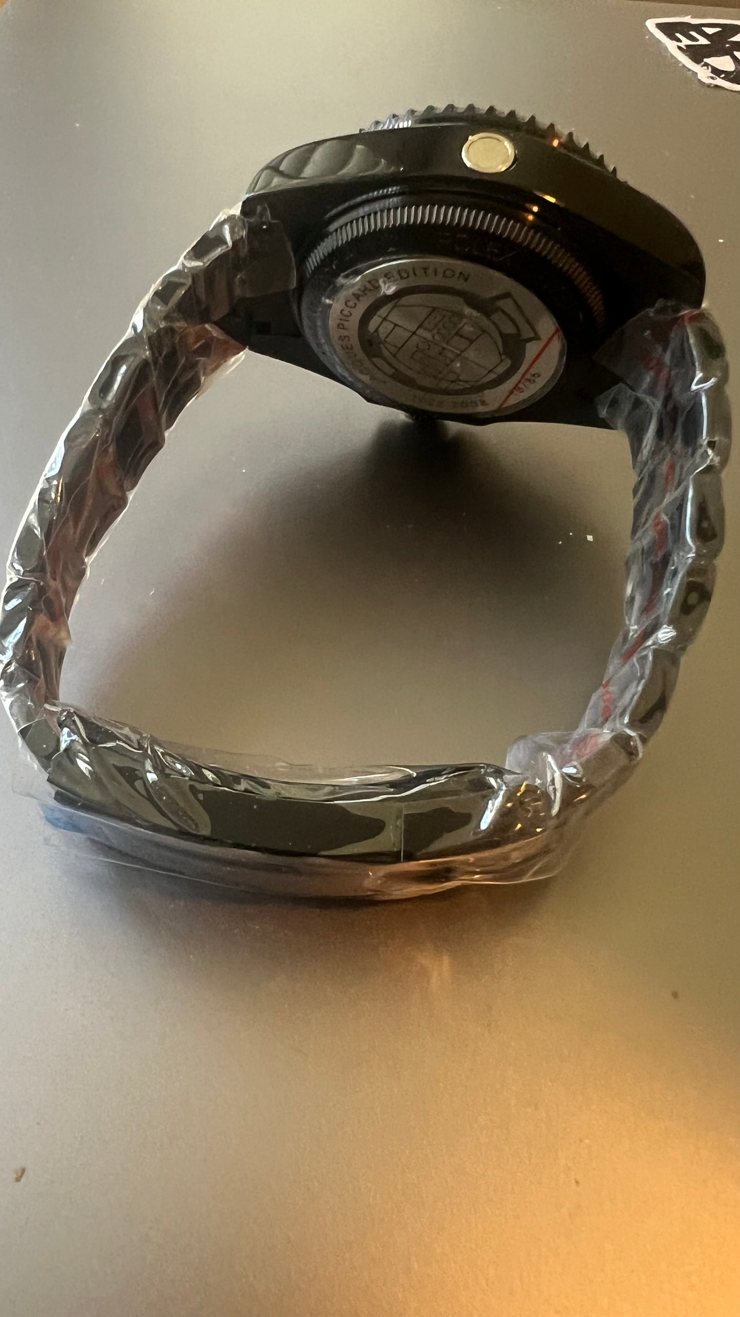 Luxury Sea Dweller 44mm Jacques Piccard Style All Black PVD Automatic Movement Watch