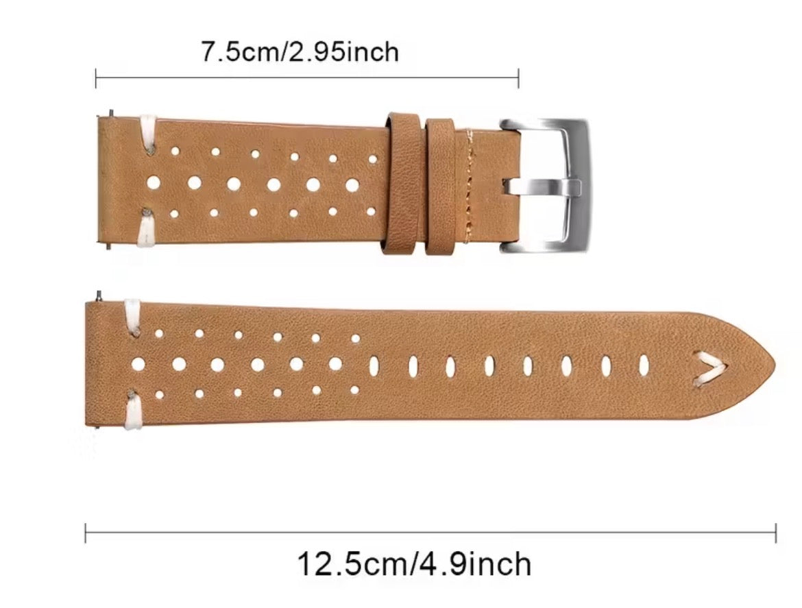 Brown Bottero Leather 20mm Quick Release Strap
