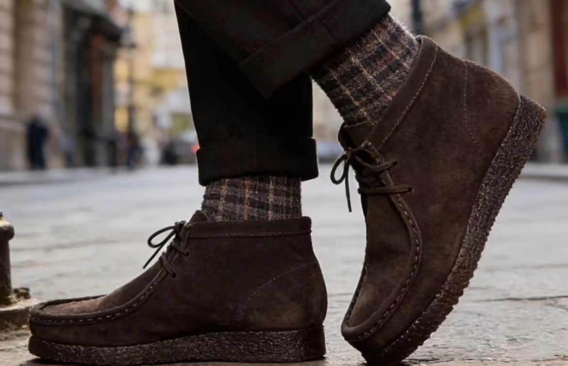 BANNED Coffee Desert Suede Crepe Sole Boots