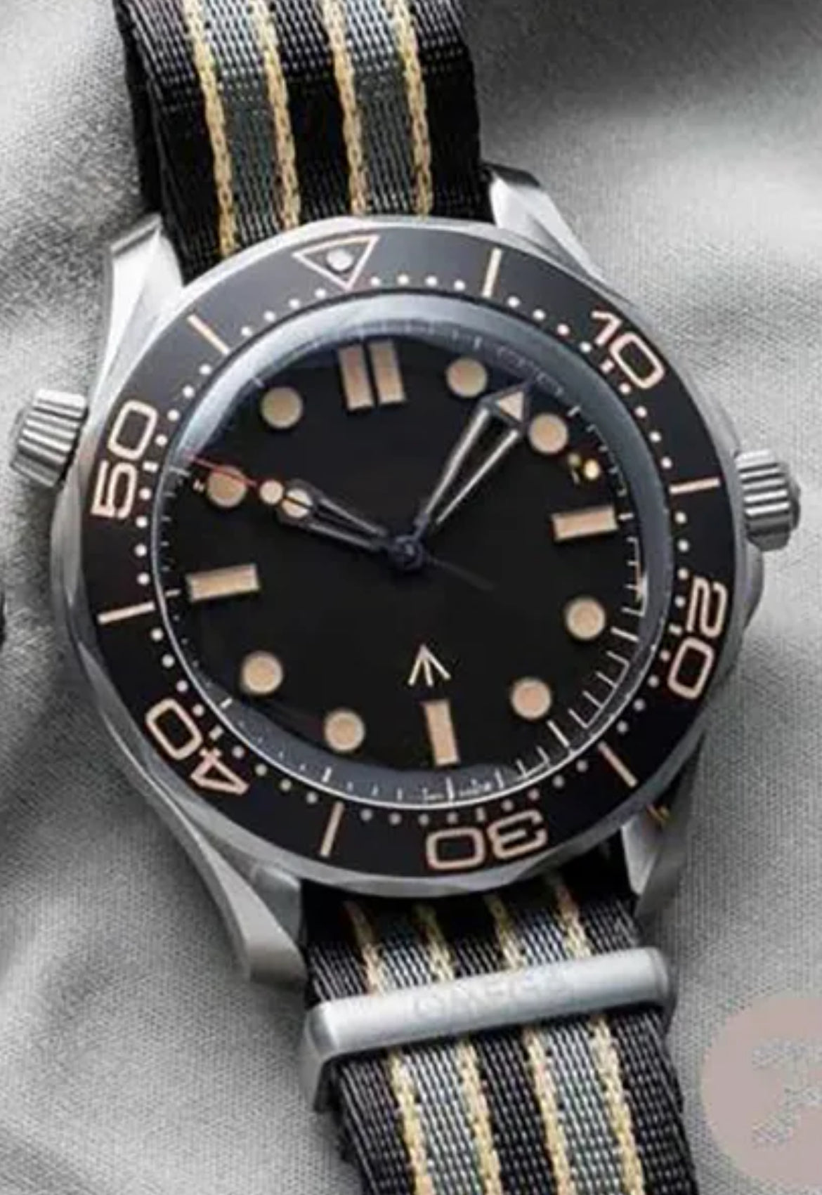 Premium Luxury Mod Bond No Time To Die Style NATO Strap Watch