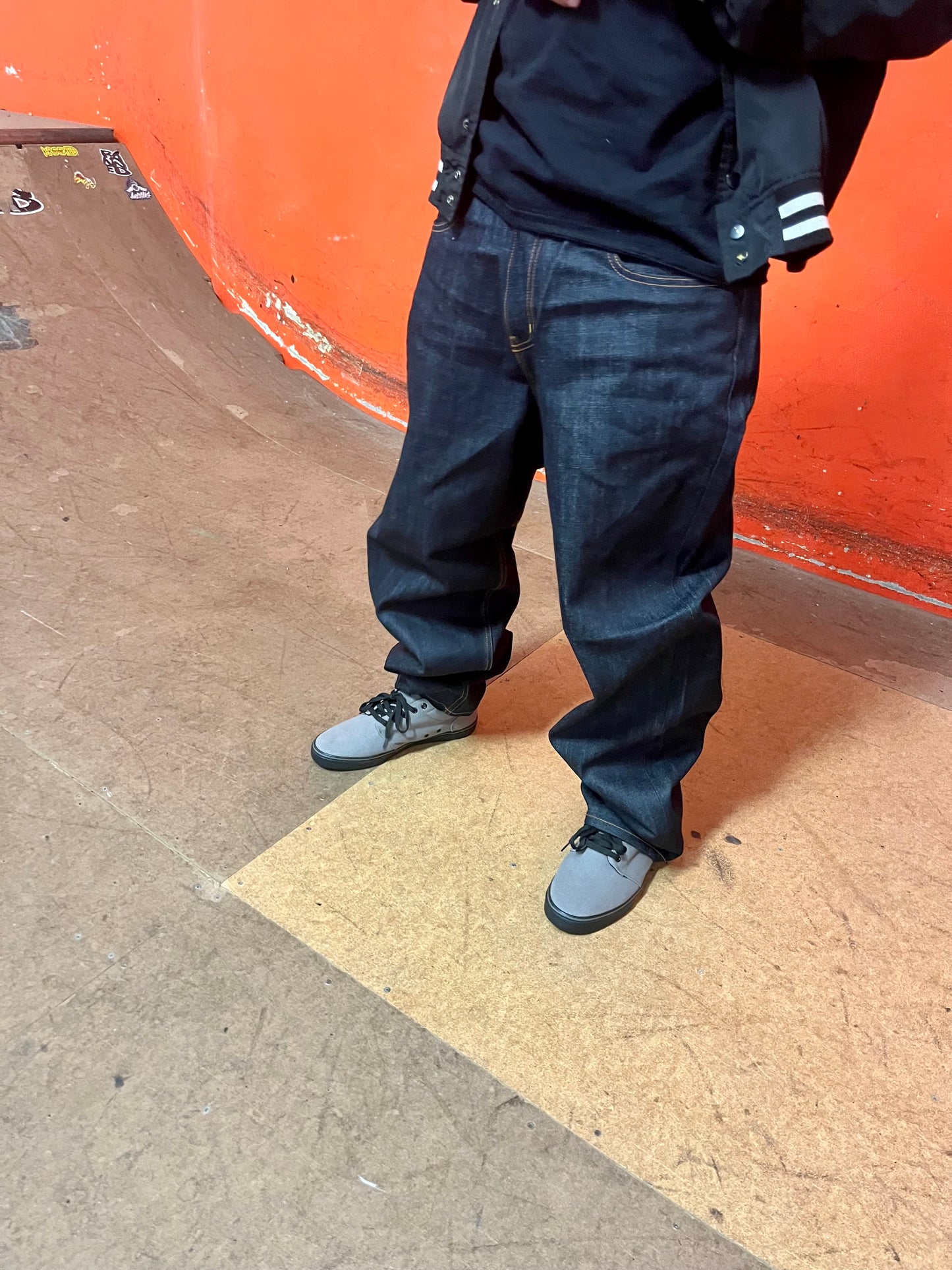 BANNED Baggy Raw Denim Pants