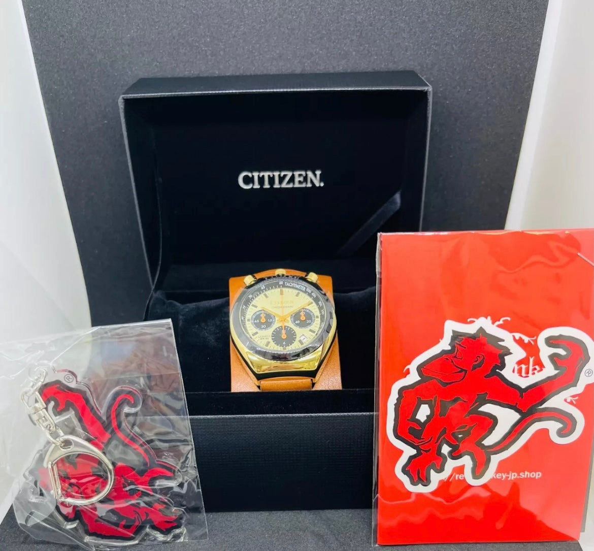 Citizen Tsuno Chrono bullhead "Once Upon A Time Hollywood" Red Monkey FS Wristwatch New