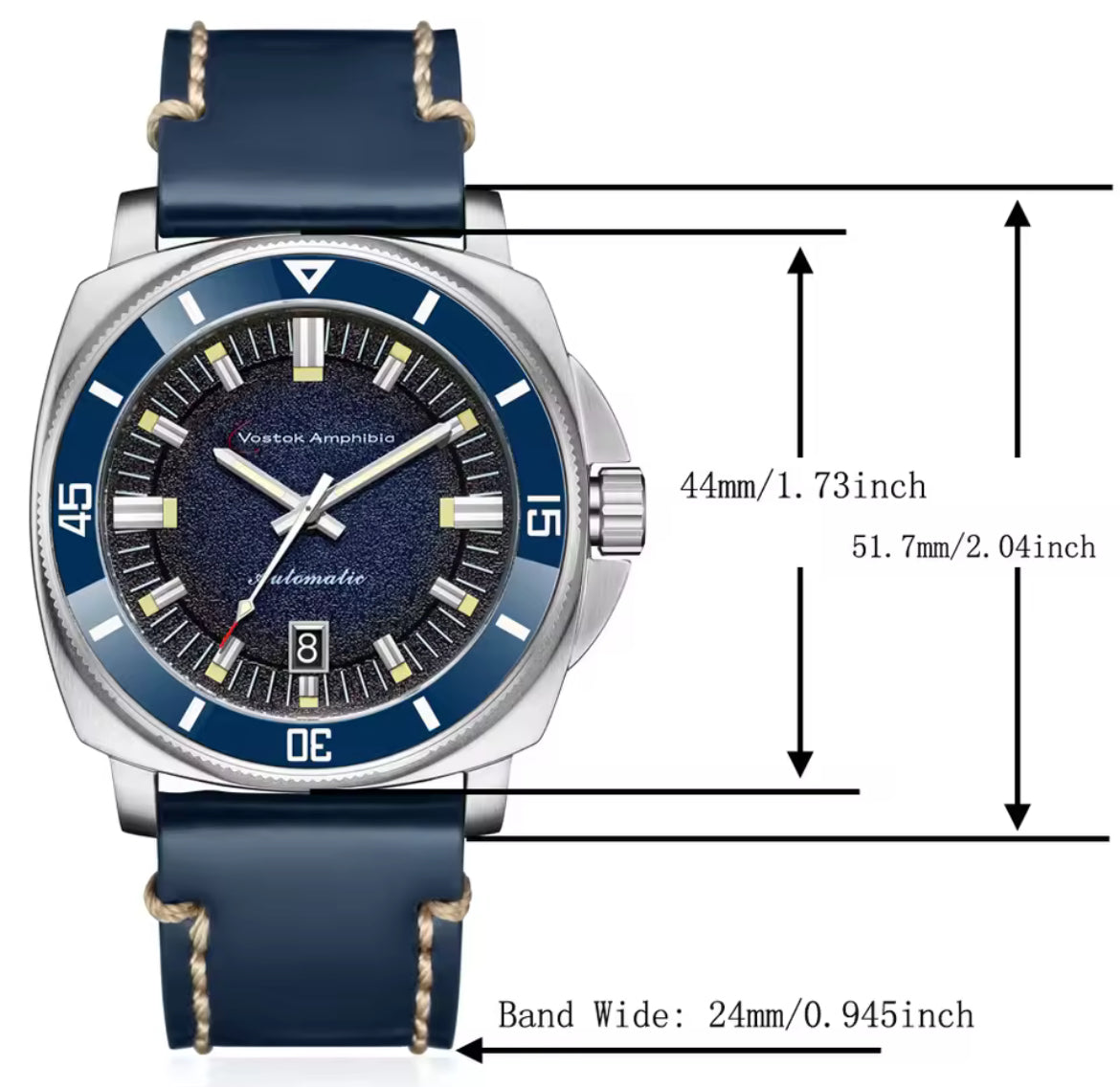 VOSTOK Amphibia 52mm Automatic movement Watch