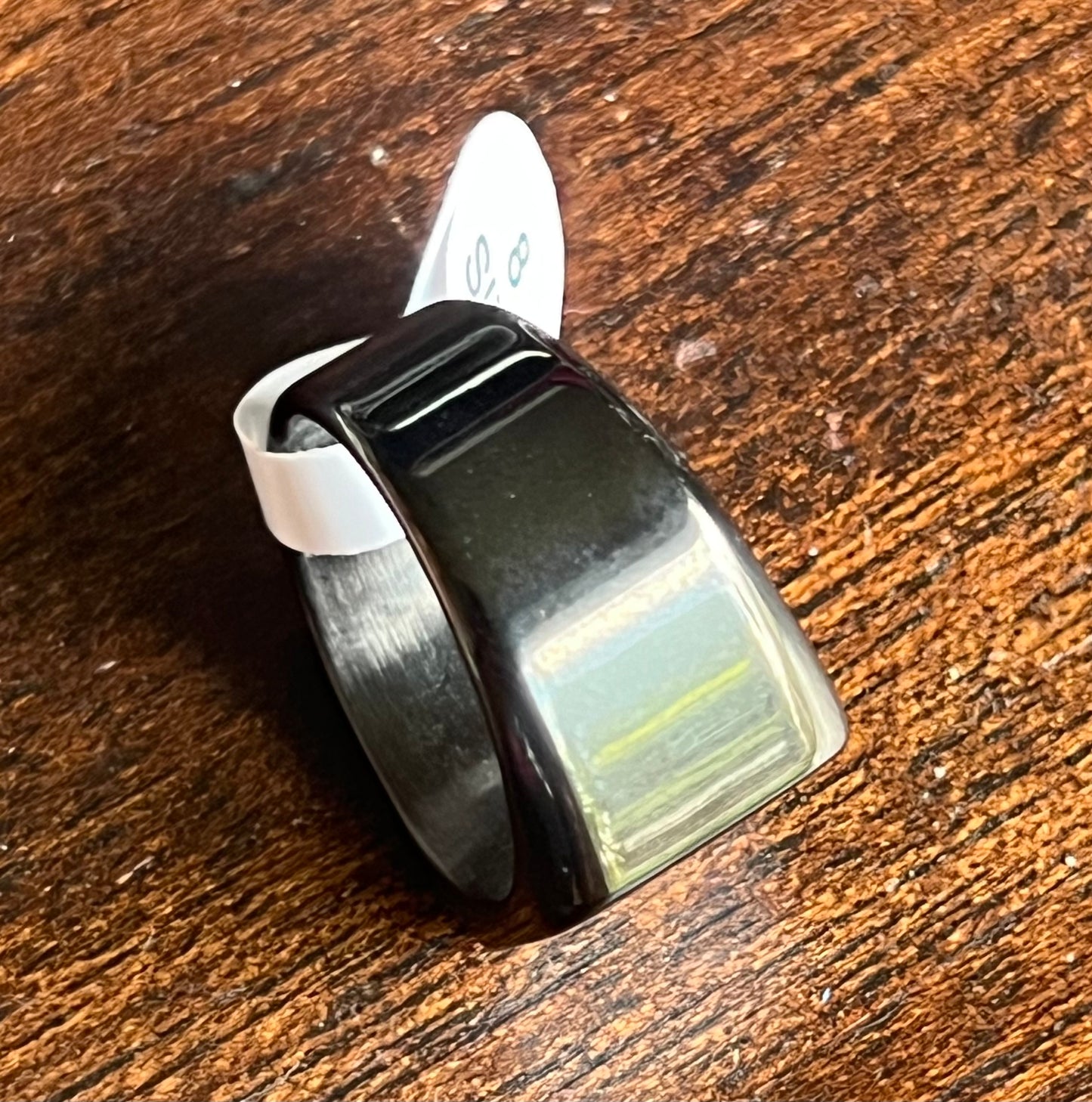 BANNED Capital Black Plated Ring US Size 9