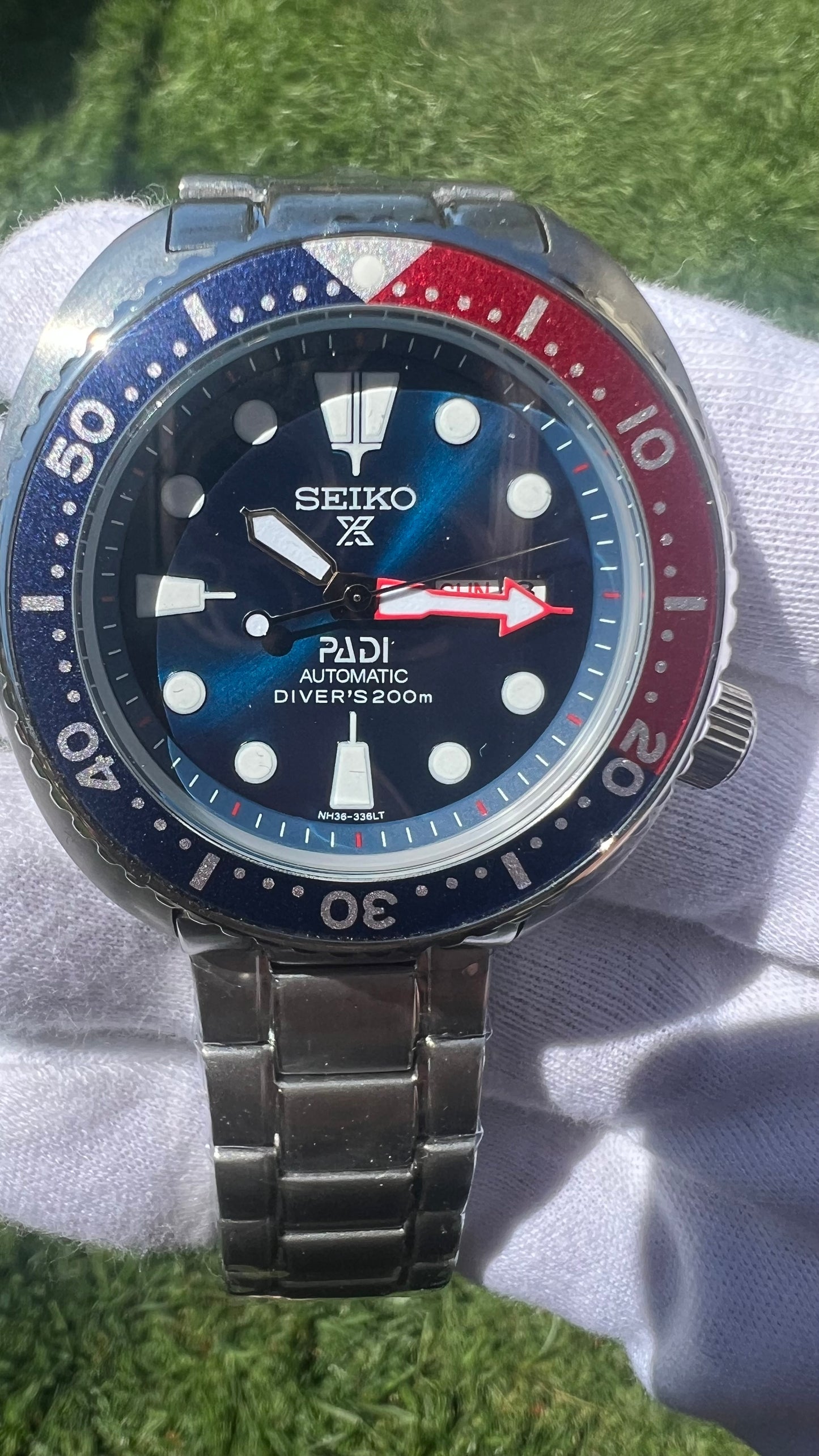 Seiko Padi Prospex  Pepsi 45 mm Automatic Stainless Steel Srpd53k1 Watch