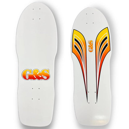 G&S 80's Side-Cut Reissue Deck - White Deck - Sunset Fade