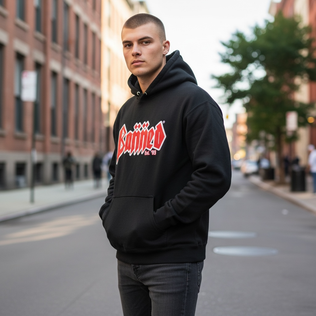BANNED Metal Pullover Heavy Weight Hoodie