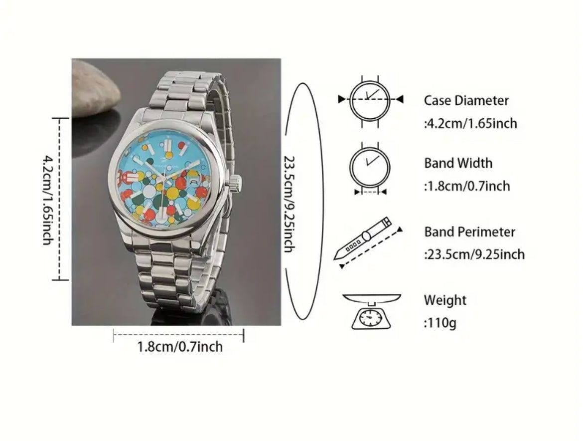 Celebration Tribute 40mm SS Strap Balloons in dial  Automatic Movement Watch