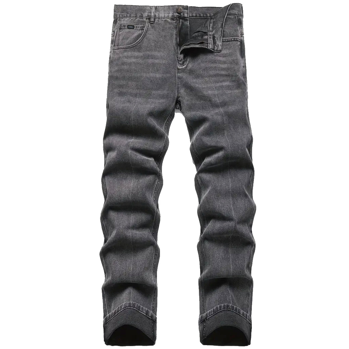 BANNED Regular Fit Denim Pants (Dark Gray)