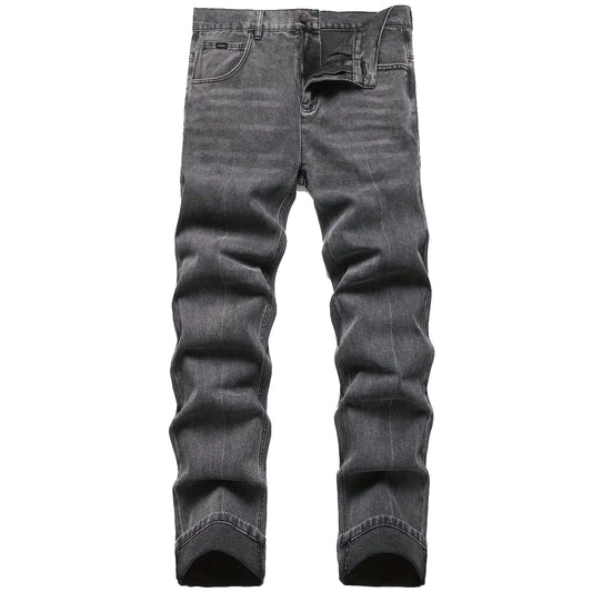 BANNED Regular Fit Denim Pants (Dark Gray)