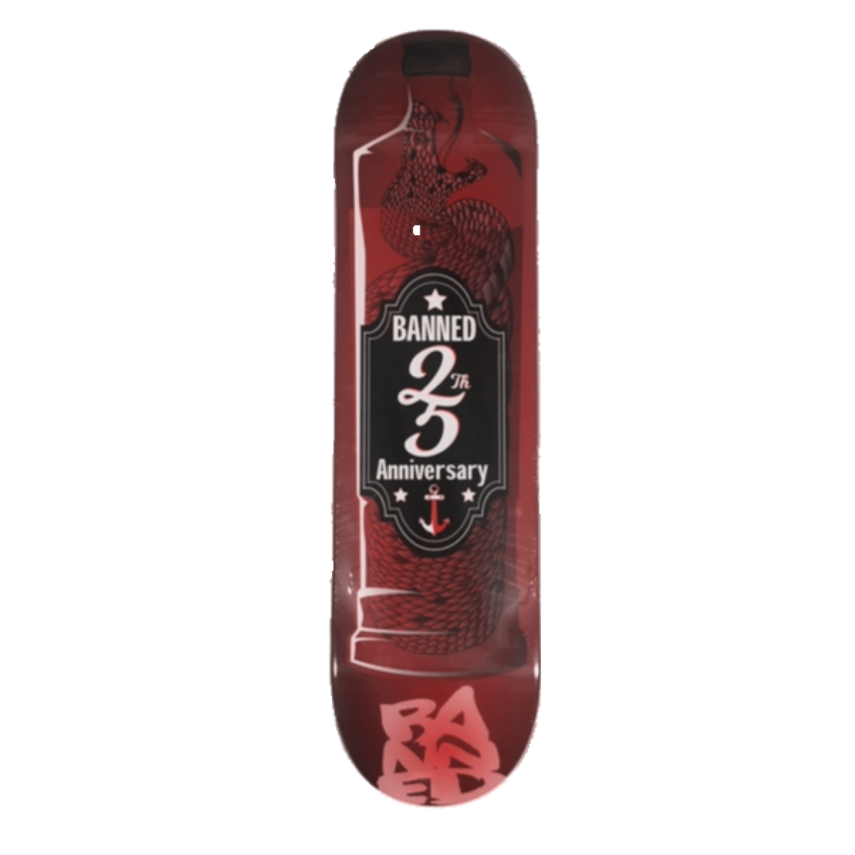 BANNED Label 25 Skateboard Deck