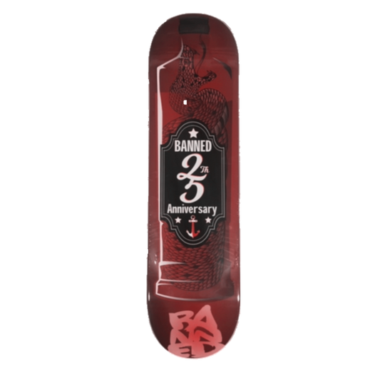 BANNED Label 25 Skateboard Deck