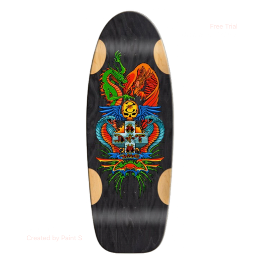 Bulldog Dragon Skateboard Deck PRE-ORDER