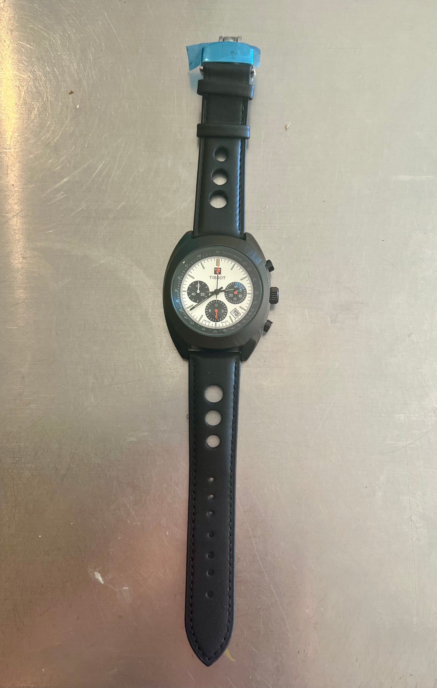 Tissot Heritage 1973 Chronograph Quartz Movement Mod All Black PVD Watch