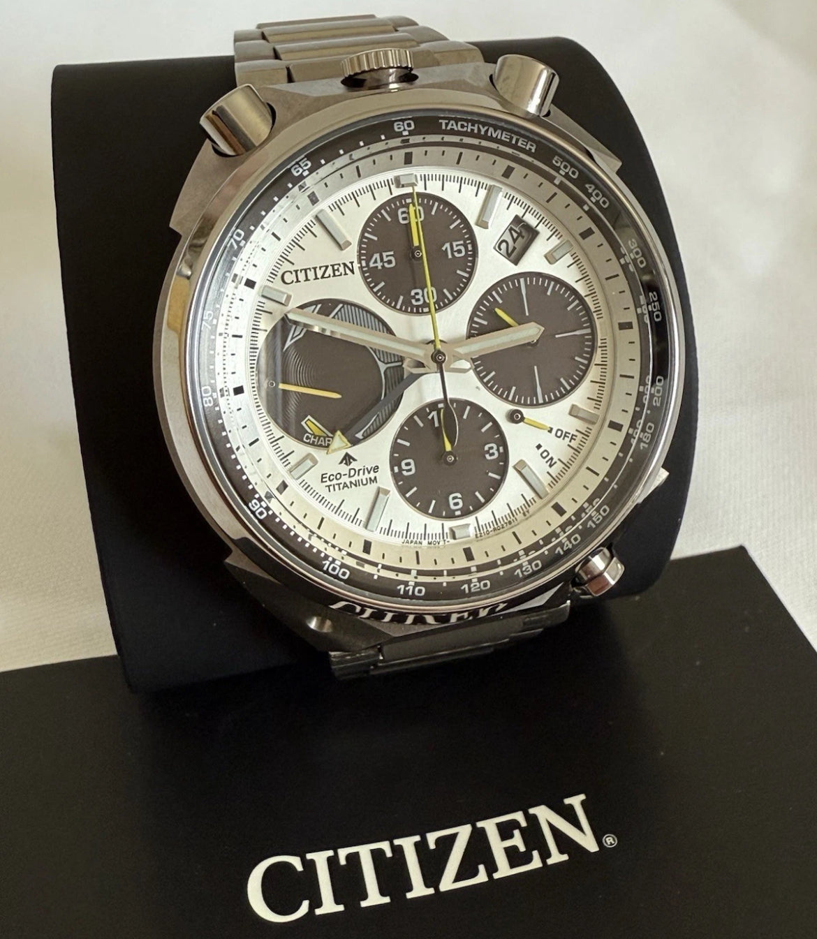 Citizen Bullhead Super-titanium AV0080-88A 43mm Titanium Solar Men's Watch Watch Pre-owned