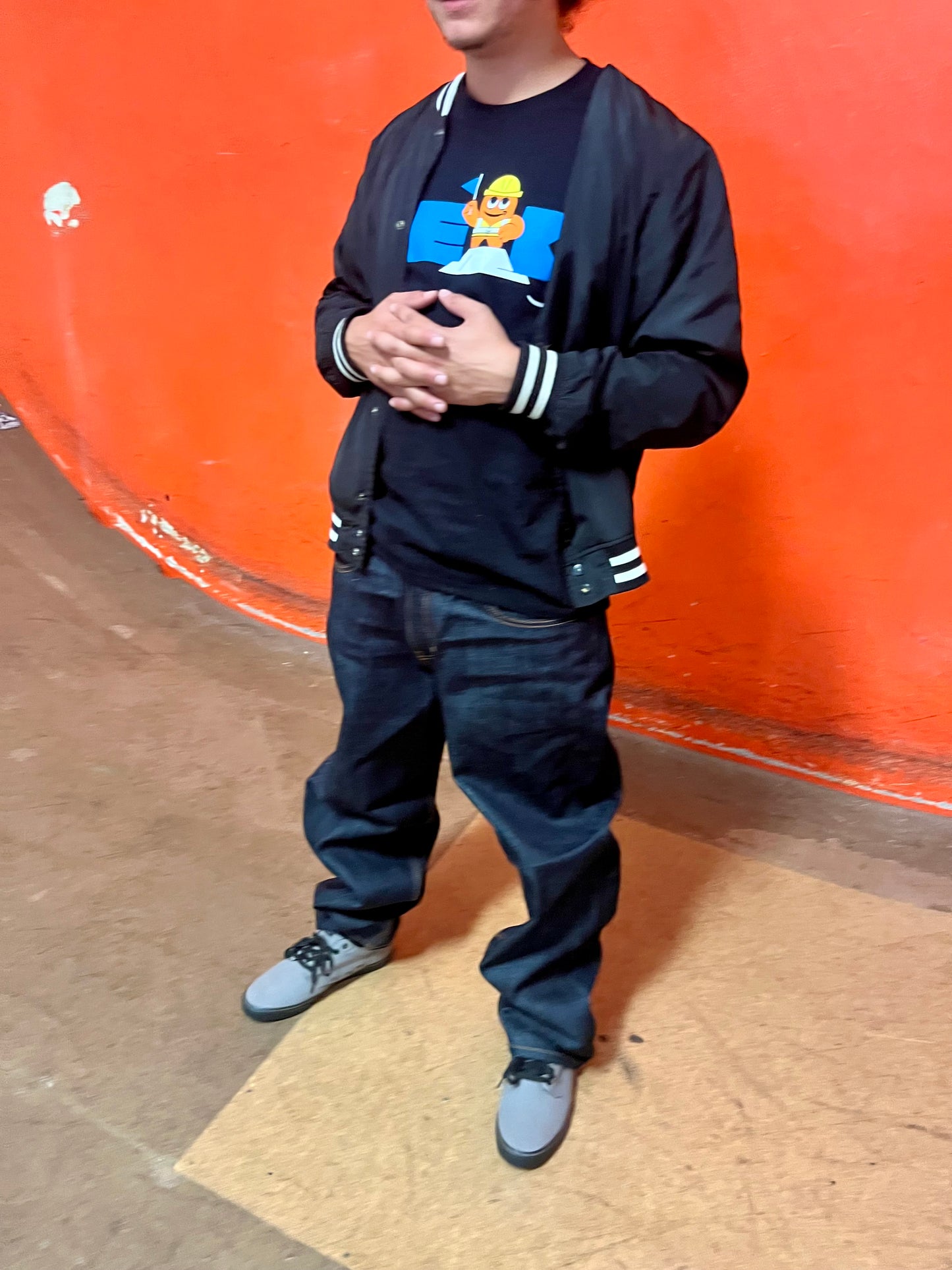 BANNED Baggy Stone Washed Blue Denim Pants