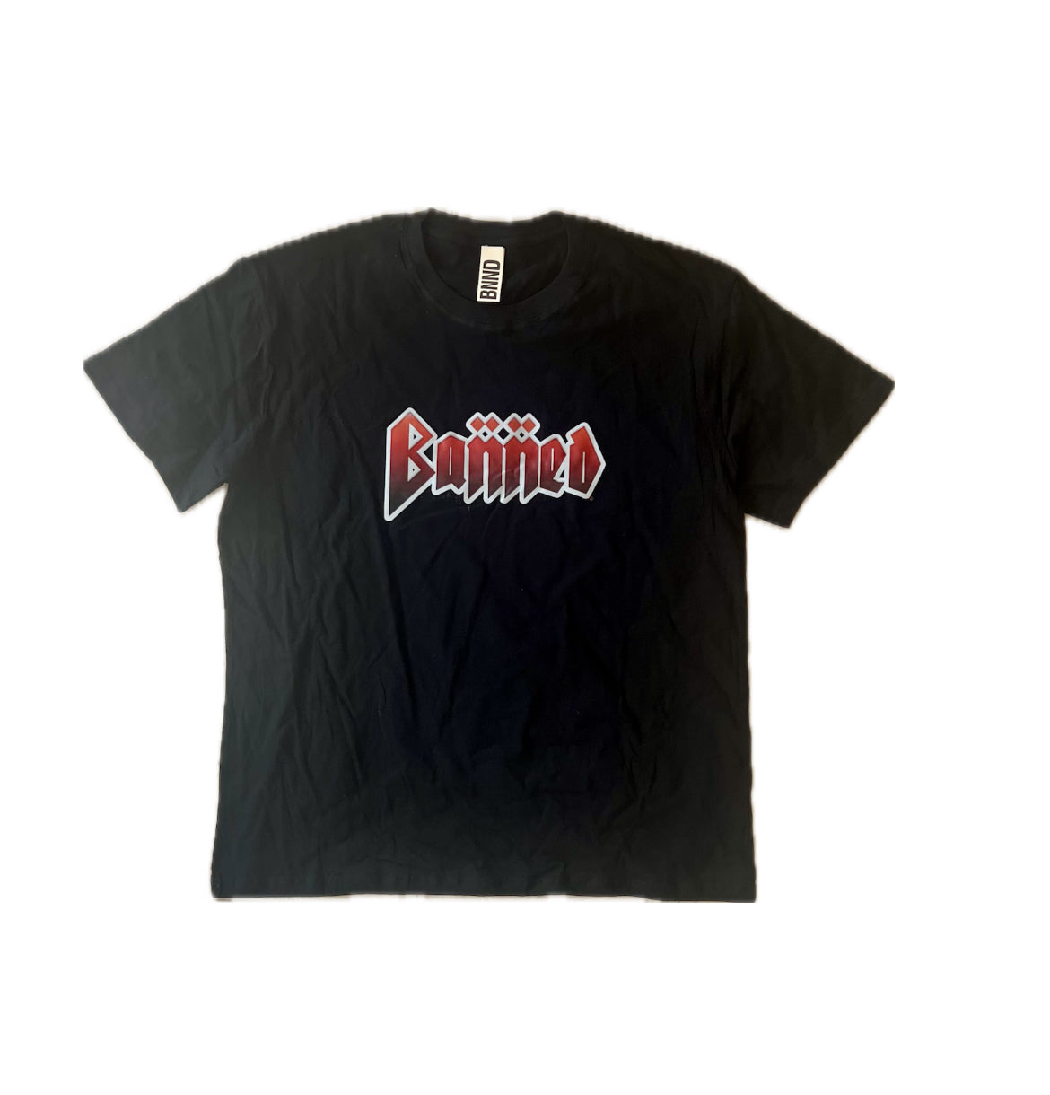 BANNED Metal Front Logo T-Shirt