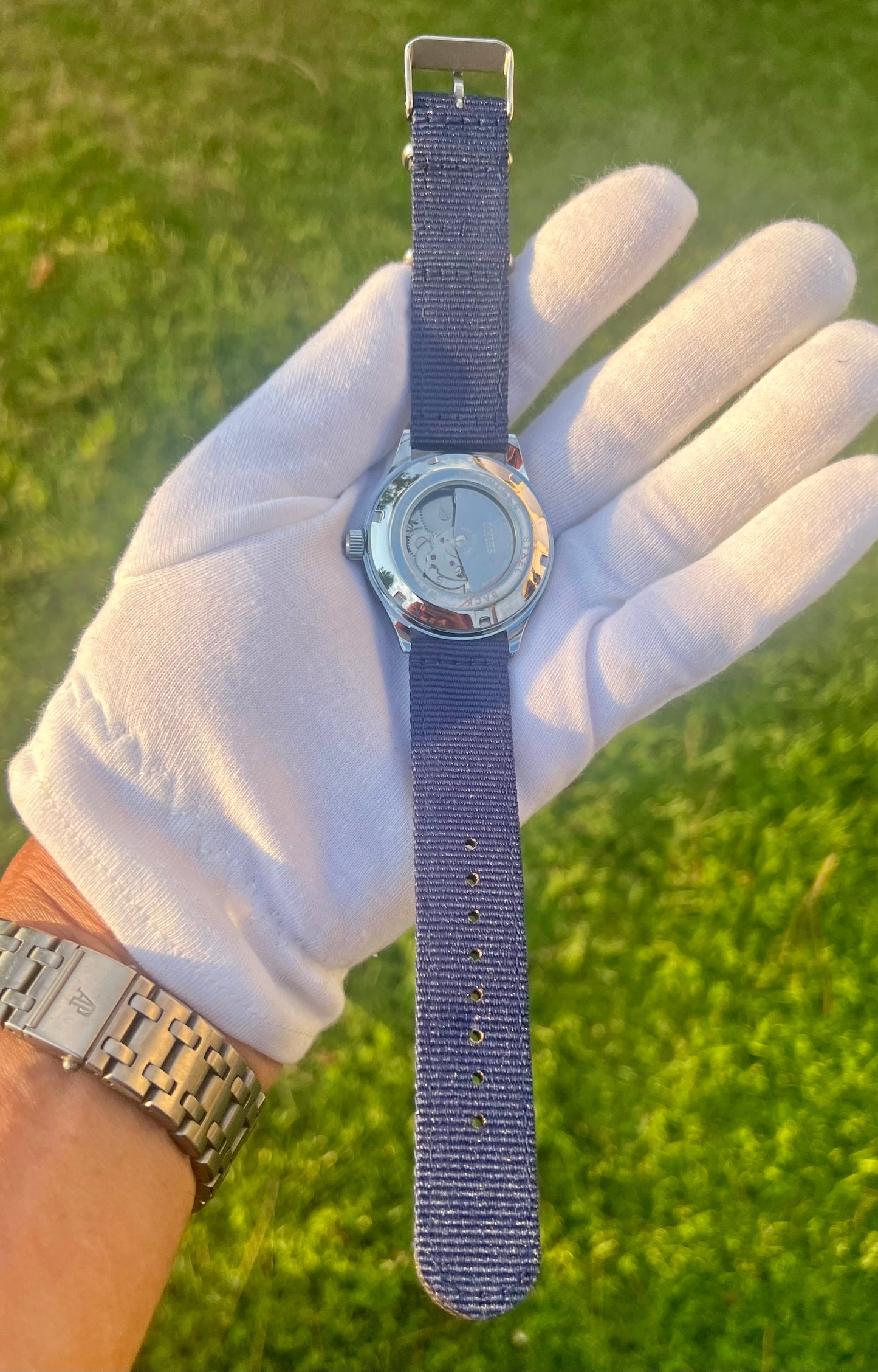 Seiko 5 Field Watch 40mm Automatic SNK809K2 Blue NATO watch