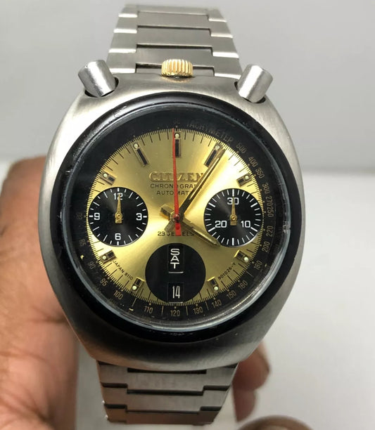 Vintage Citizen BullHead 67-9011 Chronograph Automatic 23 Jewels Men's Watch
 Watch