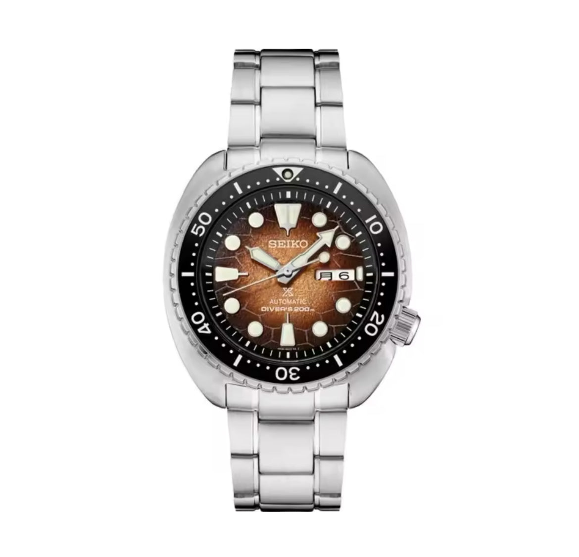 Seiko Padi Prospex Orange/Brown 45 mm Automatic Stainless Steel Srpd53k1 Watch