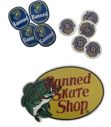 BANNED Limited Edition Tribute Phone Stickers (11) set