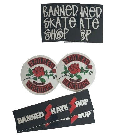 BANNED Limited Phone Stickers (6) set