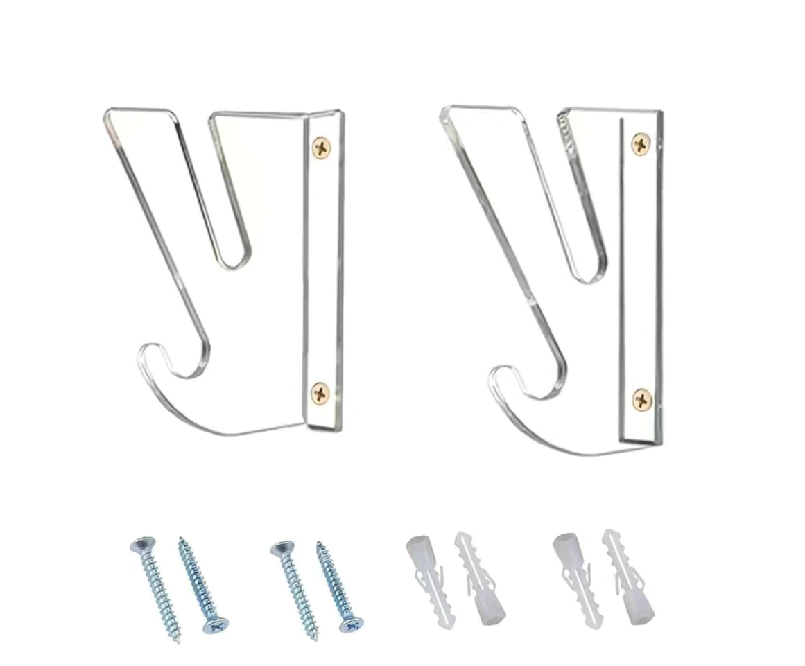 Slant wall mount clear bracket for skateboard deck or complete display (2)