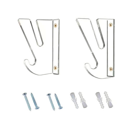 Slant wall mount clear bracket for skateboard deck or complete display (2)