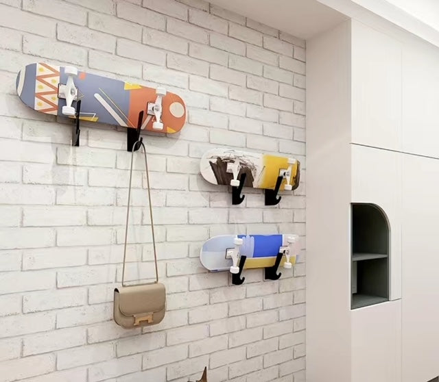 Wall mount bracket Clear for skateboard deck or complete display (2)