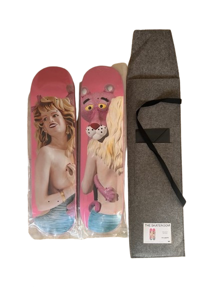 Pink Panther Skateboard #68, JEFF KOONS