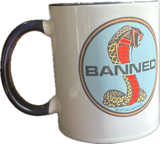 BANNED 11 oz  Cobra Black/white Mug
