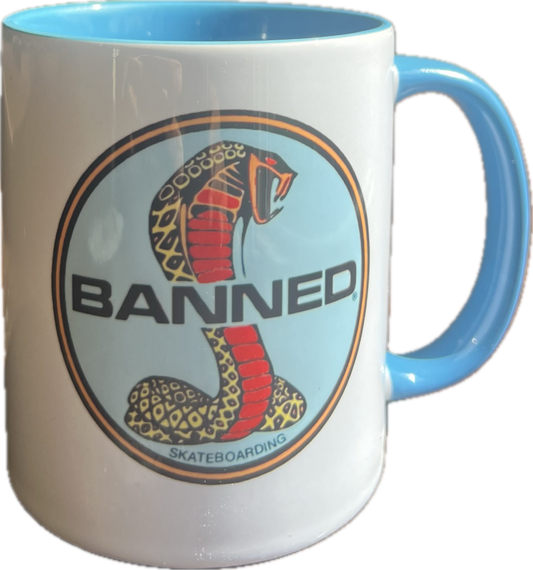 BANNED 11 oz Blue Cobra Mug