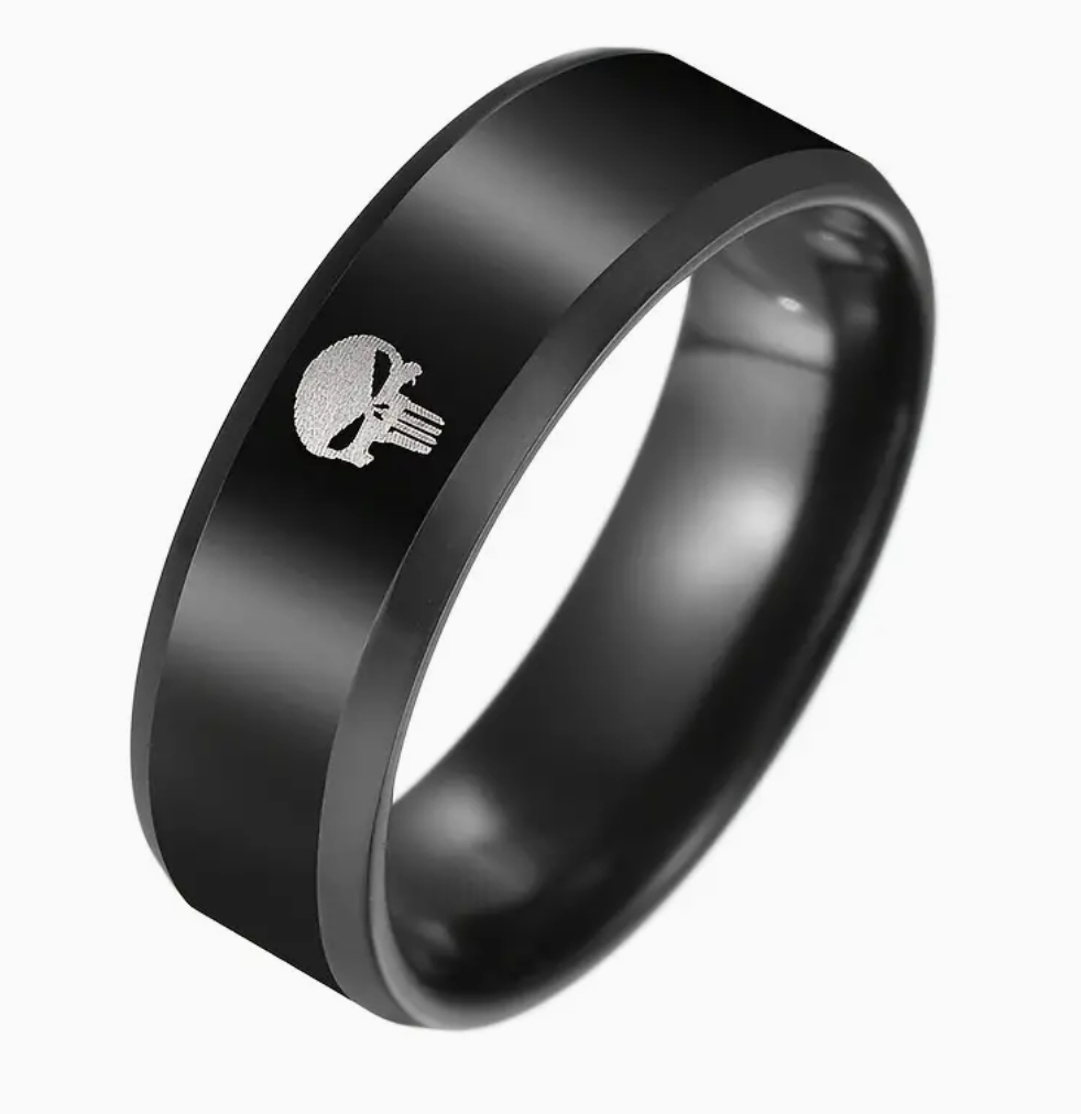 Men's Skull Titanium Stainless Steel Ring