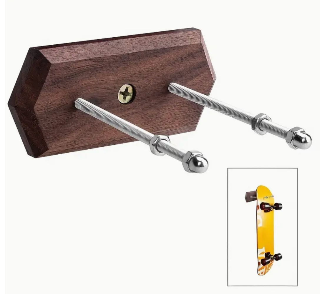 Skateboard Walnut wall mount Display (1)