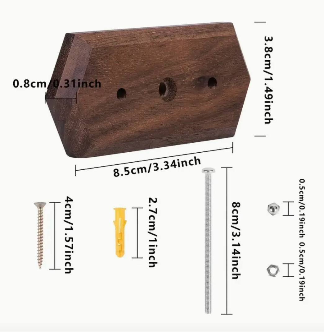Skateboard Walnut wall mount Display (1)