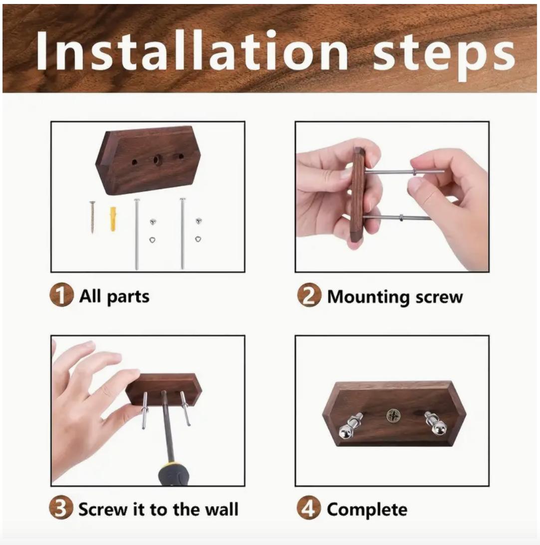 Skateboard Walnut wall mount Display (1)