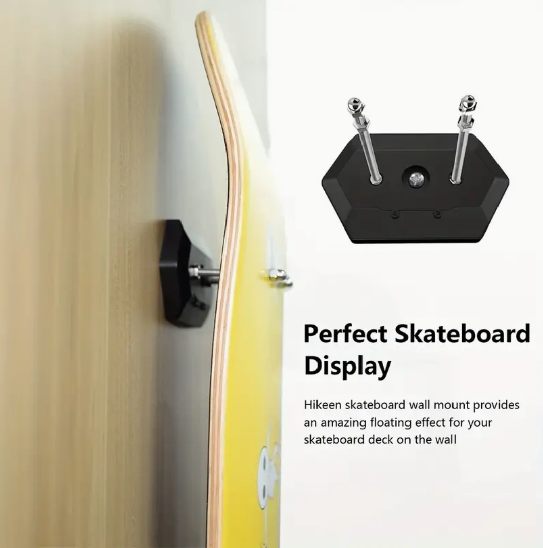 Skateboard Wall Mount Display Black (1)