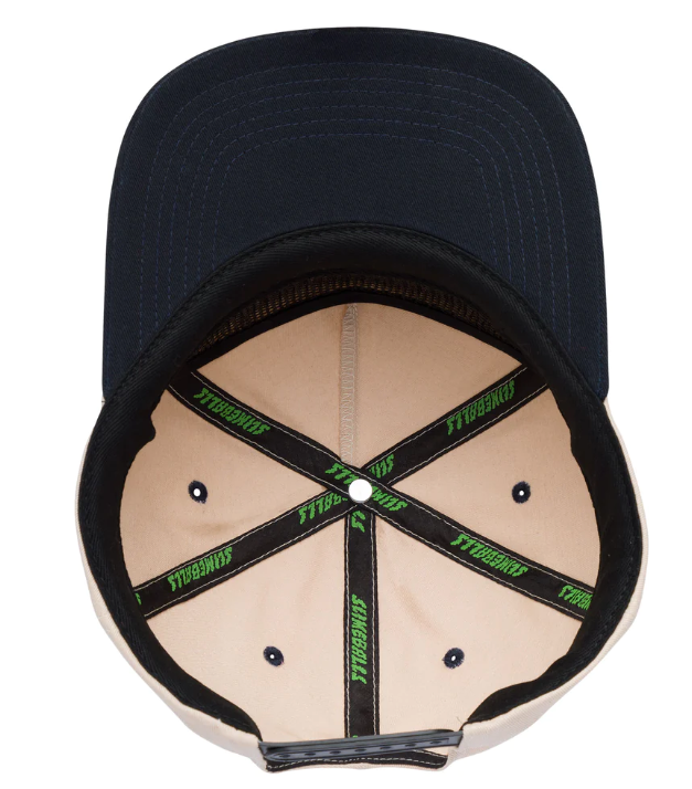 Slime Balls Strip Snapback Tan Hat