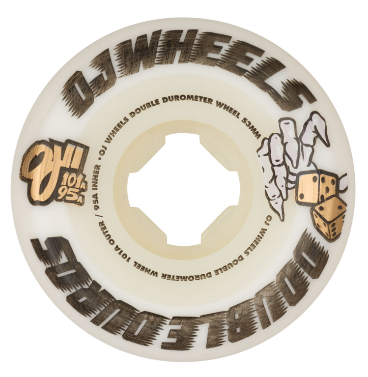 OJ Wheels Double Duro White Mini Combo 101a/95a