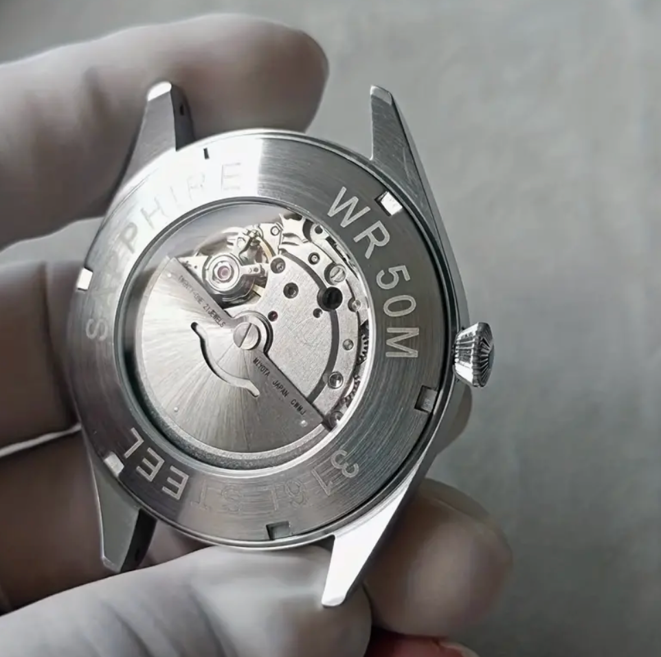 Steel Pilot Automatic Wristwatch Swiss design